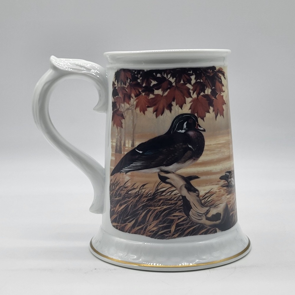 "The Carolina Wood Duck" Stein By Ken Michaelsen 1983 Franklin Porcelain - Picture 4 of 10